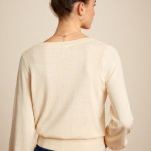 Pulls - Haut Col V Bell Sleeve Cocoon